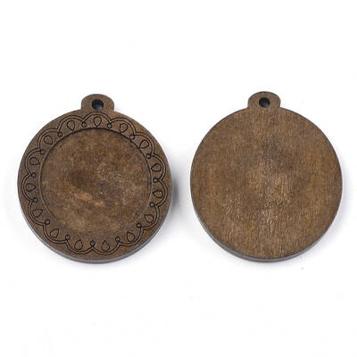 Wooden Pendant Cabochon Settings