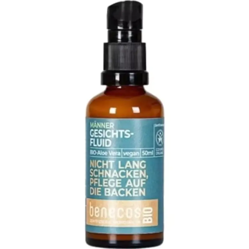 Benecos benecosBIO Men's Face Fluid with Organic Aloe Vera 50 ml