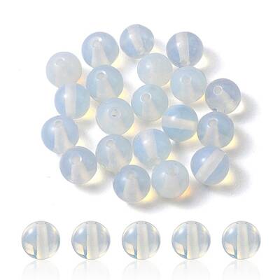 20Pcs Opalite Round Beads