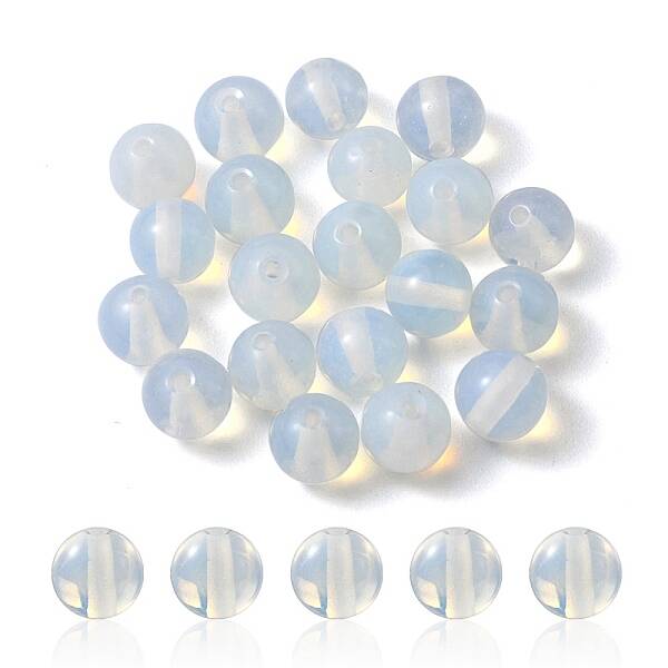 20Pcs Opalite Round Beads