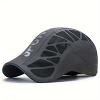 Letter Print Breathable Quick Drying Cap, Leisure Outdoor Sports Hat, Sports & Outdoor Hats for Men & Women