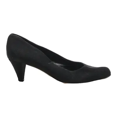 BALLY Pump Heels Black Suede Womens UK 5