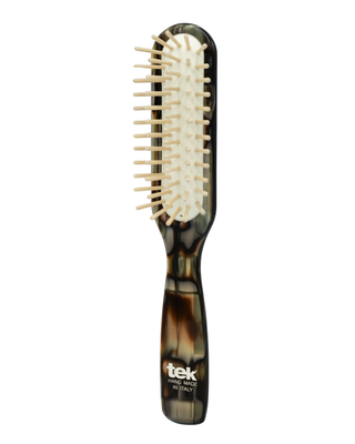 Tek - Dark Rhodoid Rectangular Brush | Ideal for Short Hair