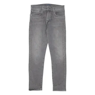 LEVI'S Made & Crafted Cigarette BIG E Womens Jeans Grey Slim Tapered W27 L27