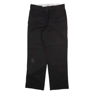 DICKIES 874 Workwear Mens Trousers Black Regular Straight W30 L28