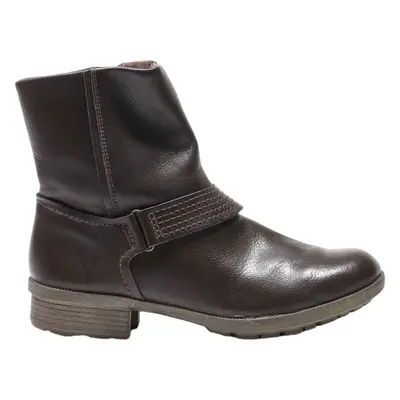 CLARKS Ankle Boots Brown Leather Womens UK 6