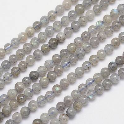 Natural Labradorite Round Bead Strands
