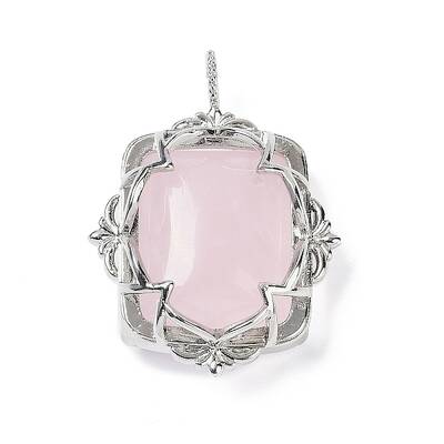 Natural Rose Quartz Pendants
