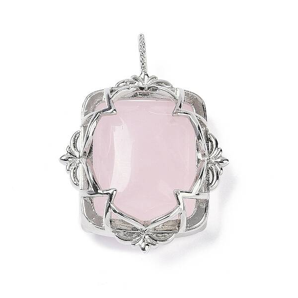 Natural Rose Quartz Pendants