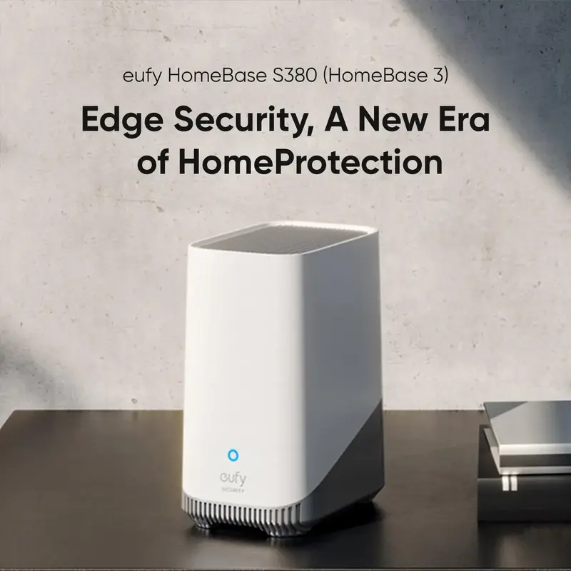 eufy Security S380 HomeBase 3,eufy Edge Security Center, Local Expandable Storage up to 16TB, eufy Security Product Compatibi...