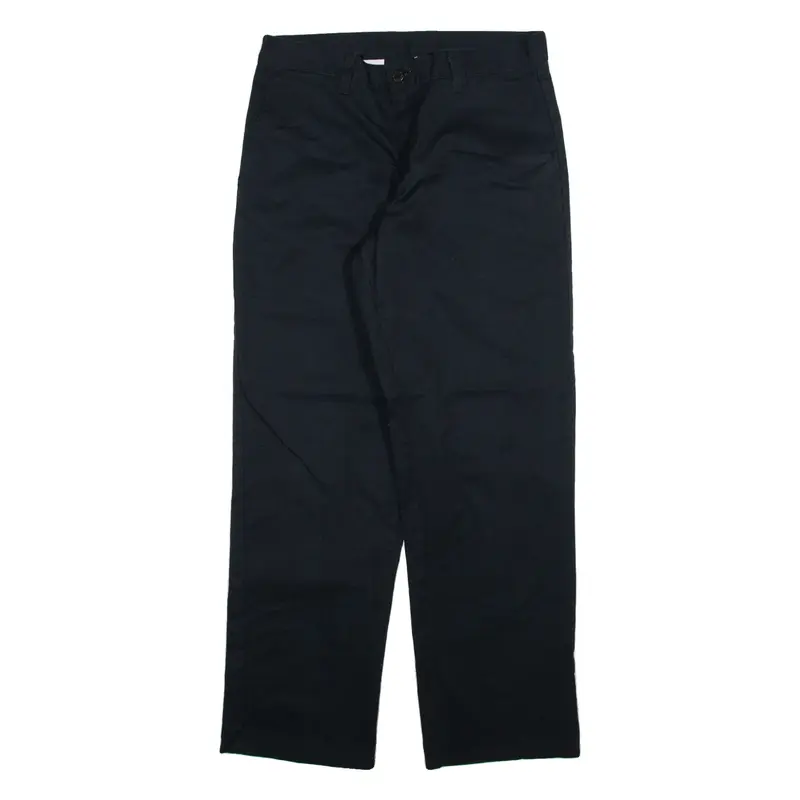DICKIES Womens Trousers Black Regular Straight W30 L30