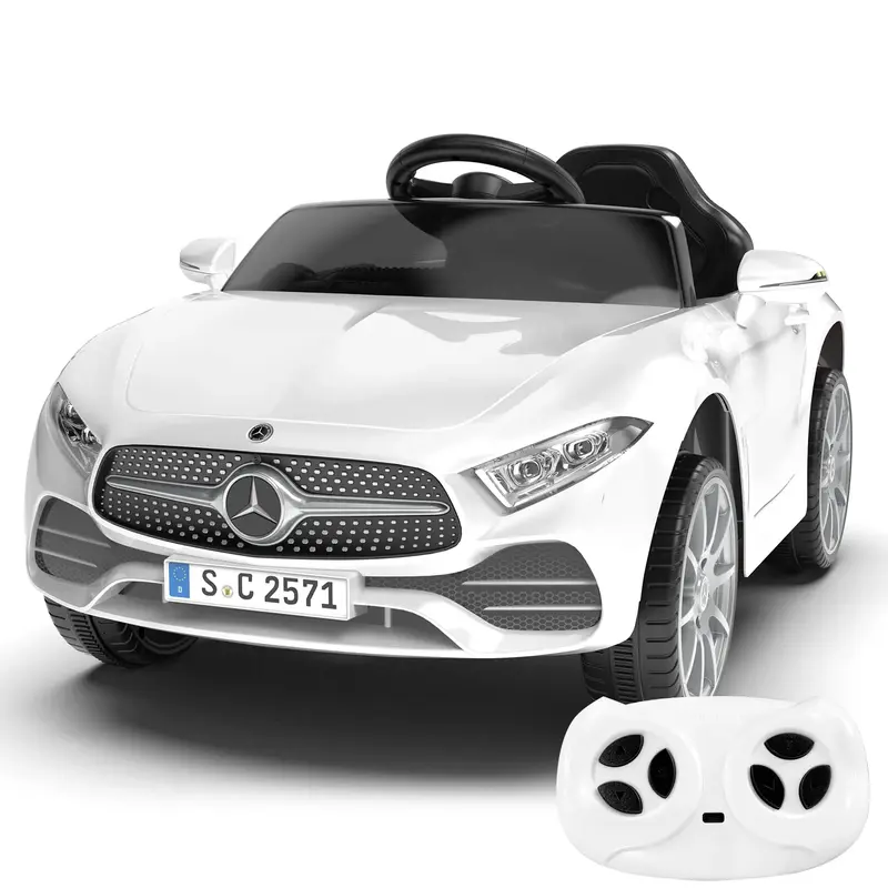 Mercedes-Benz Licensed CLS 350 12V Kids Ride On Toy Car with Parents Control Four Wheels Suspension Music Bluetooth LED Light...