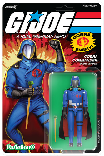 Super7 - G.I. Joe - ReAction+ Wv6 - Cobra Commander (Movie, Black Cape)
