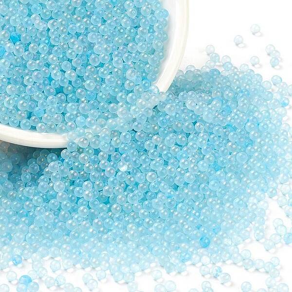 Luminous Transparent Glass Seed Round Beads