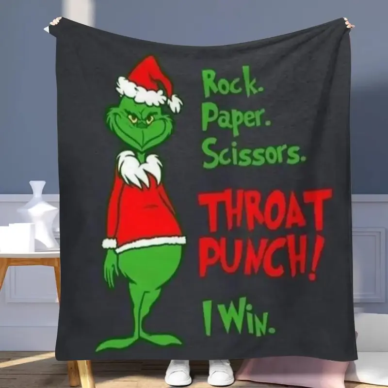 Cartoon Pattern Blanket, 1 Count Soft Comfortable Throw Blanket, Warm Napping Blanket for Home Office Travel Outdoor Camping