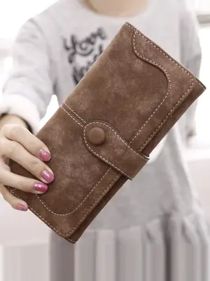 Women's Elegant Long Wallet, Vintage Multi-Card Slot Coin Purse, Large Capacity Casual Trendy Versatile High-quality Daily Wa...