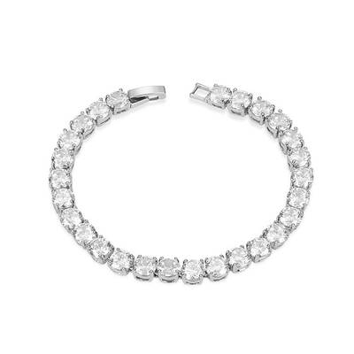 Sport Theme Simple Fashion Brass Tennis Bracelet