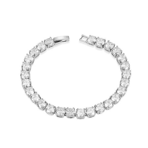 Sport Theme Simple Fashion Brass Tennis Bracelet