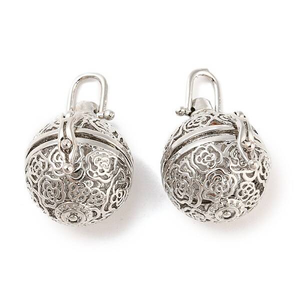 Filigree Round Brass Cage Pendants