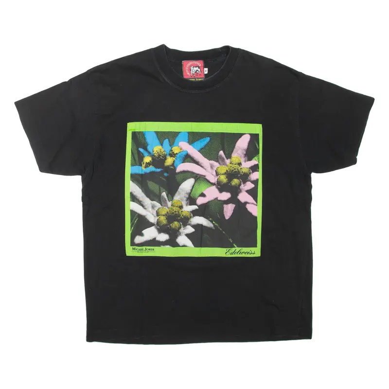 MICHEL JORDI Mens T-Shirt Black M