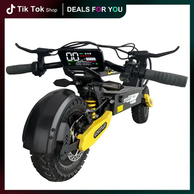 Electric scooter, 40 miles of range, 28MPH , 1200Wmaximum motor,11-inch pneumatic tires, LED screen design,double suspension,...
