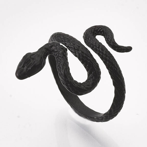 Electrophoresis Alloy Cuff Finger Rings