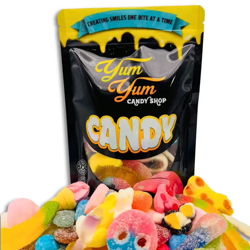 Ultimate Swedish & European Candy Mix Gummy, Marshmallow, Foam Gummies Variety 1/2 lb and 1 lb bags Sweet & Sour