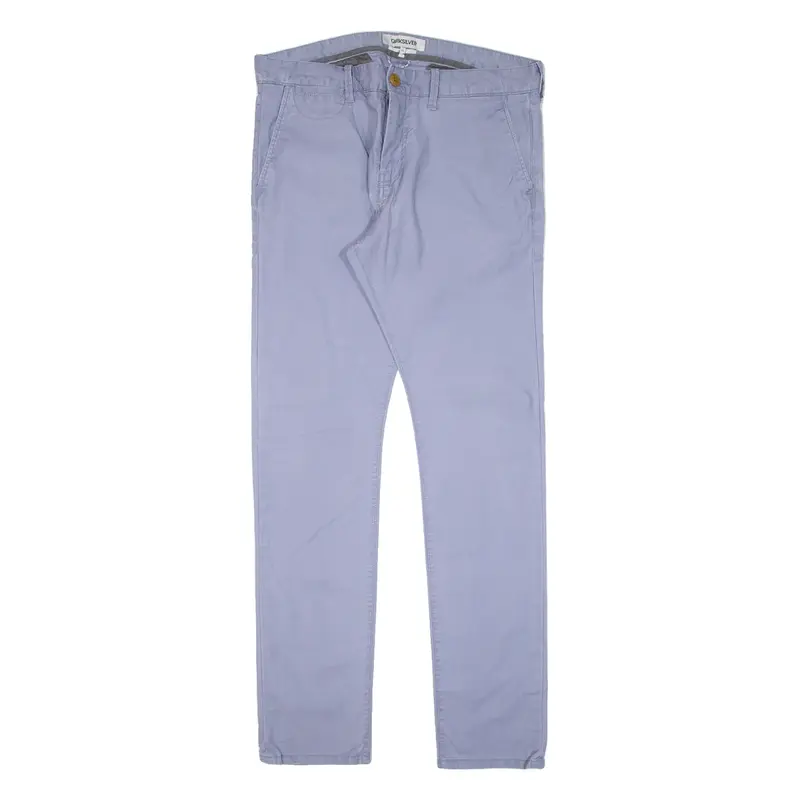 QUIKSILVER Mens Trousers Blue Slim Straight W34 L31