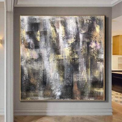 Wall Art Abstract Huge Wall Art Colorful Wall Art Frame Paintings On Canvas Artwork Original | SUNNY WOODS