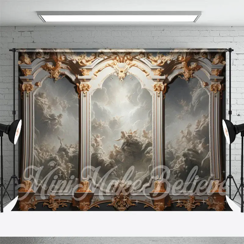 European Mythological Angel Cloud Painting Backdrop - Aperturee