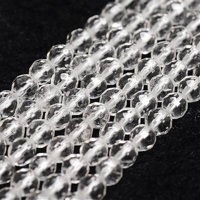 Natural Quartz Crystal Beads Strands