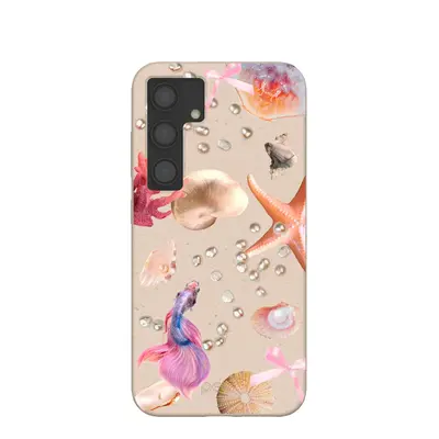 Seashell Aqua Dreams Samsung Galaxy S24 Case