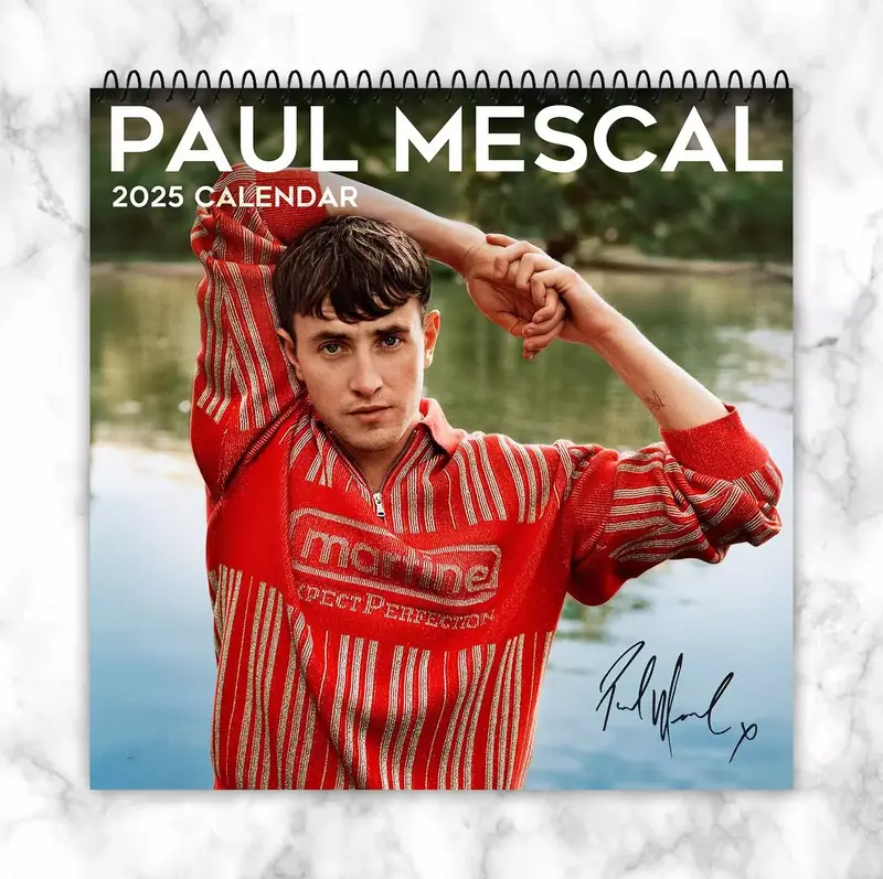 Paul Mescal 2025 Wall Calendar