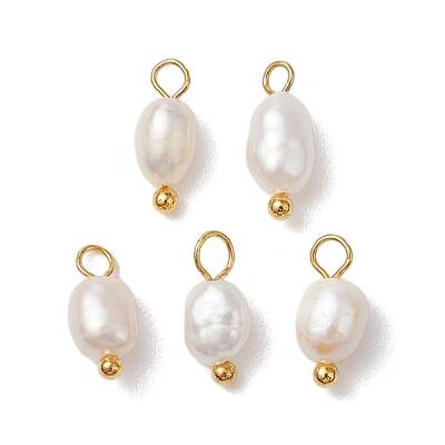 Natural Freshwater Pearl Potato Charms