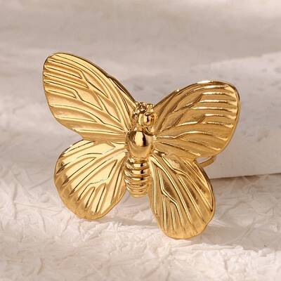 304 Stainless Steel Open Cuff Rings for Women