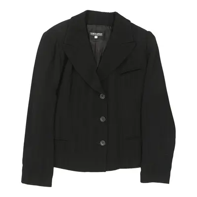 Giorgio Armani Blazer - Medium Black Viscose Blend | Size: medium