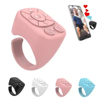 Multifunctional Ring Remote Control, 1pc Wireless Rechargeable Bluetooth-compatible Page Turning Ring, Camera Shutter Short V...
