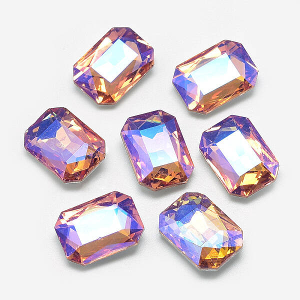 Pointed Back Glass Rhinestone Cabochons