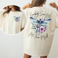 Dragonfly Floral Comfort Colors 2 Sides Shirt, Inspirational Shirt, Positive Shirt, Country Music Shirt, Gifts Suitable for M...
