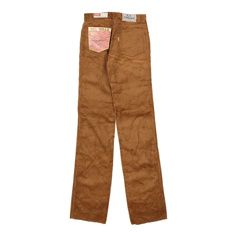 Carrera Cord Trousers - 28W UK 8 Brown Cotton