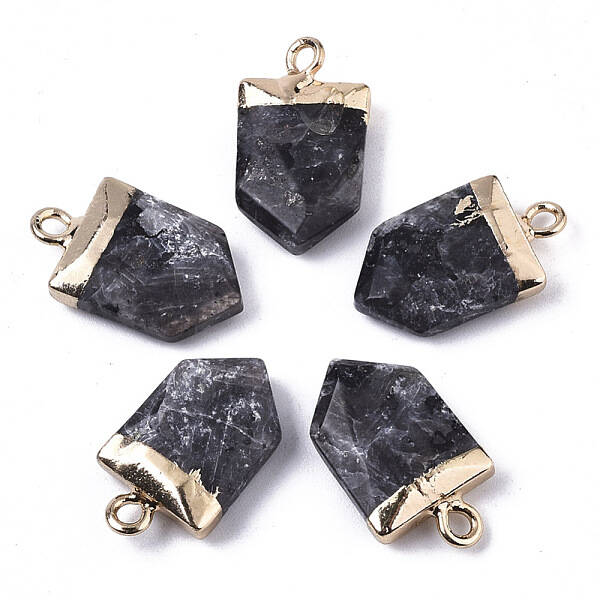 Natural Larvikite Pointed Pendants