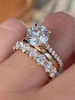 Fashion Rhinestone Decorated Ring for Women (3pcs/set), Elegant Fashion Jewelry for Party, Daily Clothing Decor, Trendy All-m...