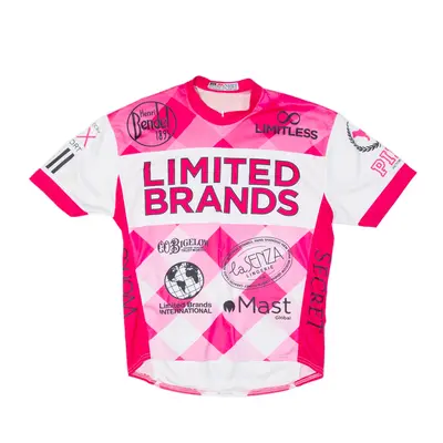 AK APPAREL Cycling Mens Jersey Pink 1/2 Zip M