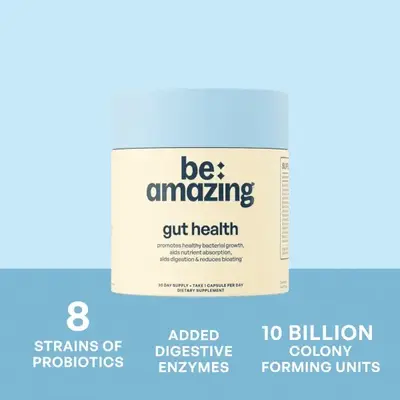 Be Amazing Gut Health Probiotic | Digestive Enzymes | Boost Immunity | Weight Management | Capsules for Digestive Health | Me...