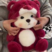 Large 65cm Hand-Stitched Transformable Teddy Bear Plush - Adorable Viral-Style Luxury Stuffed Animal, Unique Gift For Women &...