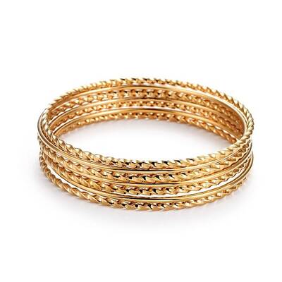 Fashion 304 Stainless Steel Buddhist Bangle Sets