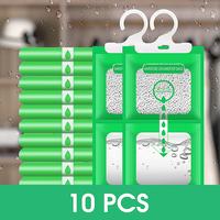 Moisture Absorbers 10 Pack Set, Hanging Closet Dehumidifier Bags, Humidity Packs, Desiccant, Closet Dehumidifiers With Fragra...