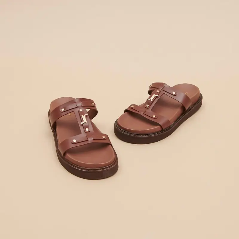 585- Luana Cuir Glace Noir | Color: NOIR | Size: 40