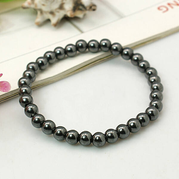 Fashion Non-Magnetic Synthetic Hematite Bracelets