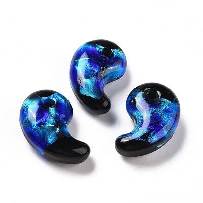 Luminous Handmade Silver Foil Lampwork Beads